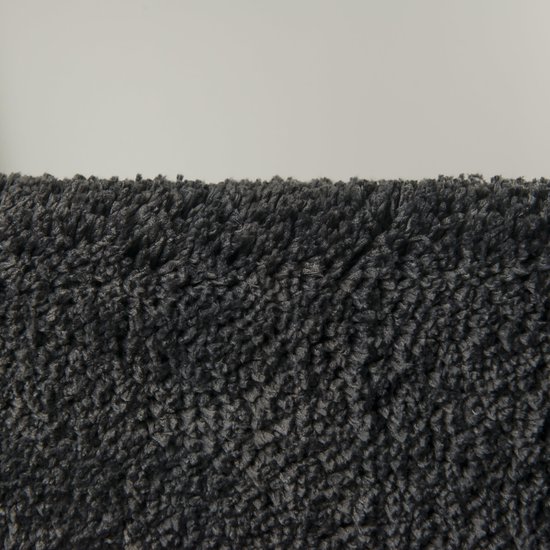Sealskin Angora - Badmat 60x60 cm - Polyester - Donkergrijs - Sealskin