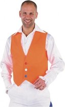 Oranje gilet voor heren 52-54 (m)