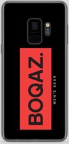 BOQAZ. Samsung Galaxy S9 hoesje - Labelized Collection - Red print BOQAZ