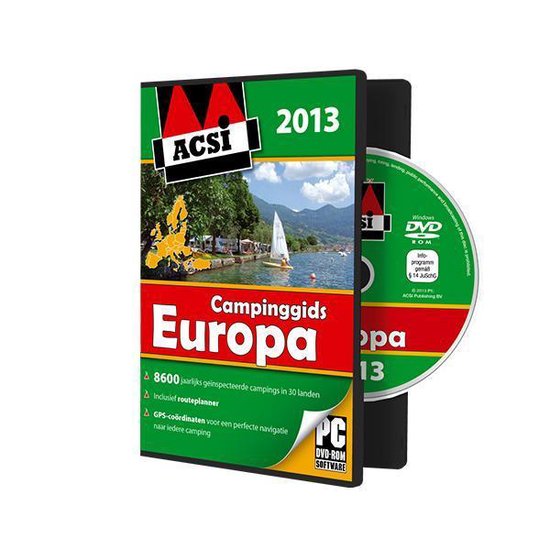 Cover van het boek 'ACSI Campinggids dvd Europa 2013 / 2013'