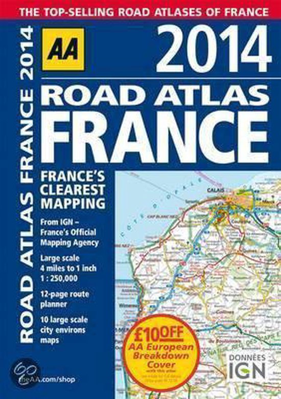 AA Road Atlas France - cover