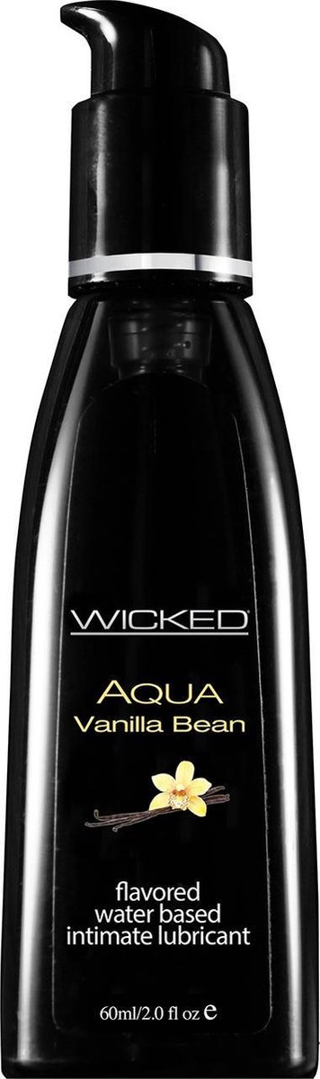 Wicked - Aqua Vanilleboon Glijmiddel waterbasis - 60 ml