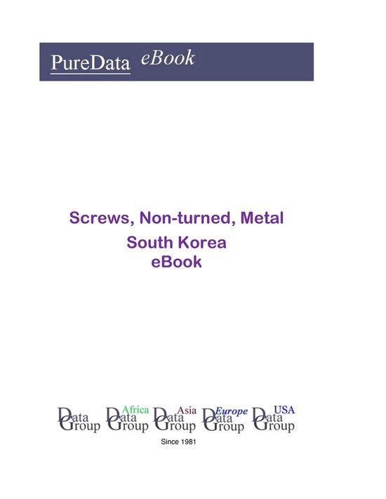 PureData eBook - Screws, Non-turned, Metal in South Korea - cover