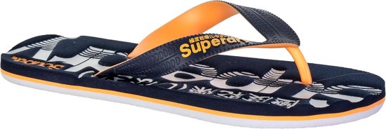 Superdry Scuba Slippers heren Slippers - Maat 39/40 - Mannen -  blauw/oranje/wit | bol.com