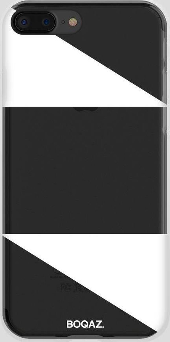 BOQAZ. iPhone 8 Plus hoesje - driehoek wit