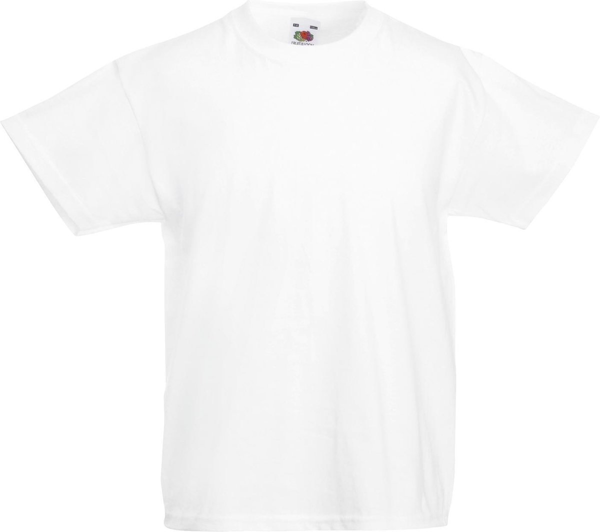 Fruit of the Loom T-shirt Kinderen maat 116 (5-6) 100% katoen 5 stuks (Wit)