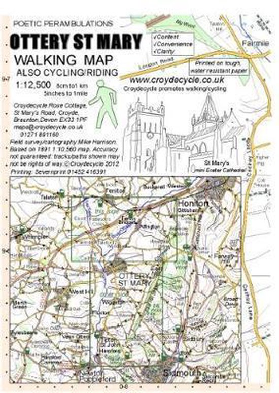 Ottery St Mary Walking Map (41), Mike Harrison 9781909117075 Boeken