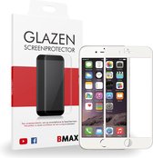 BMAX Glazen Screenprotector Full Cover (Wit) geschikt voor iPhone 6 Plus / 6S Plus | Dekt het volledige scherm! | Beschermglas | Tempered Glass