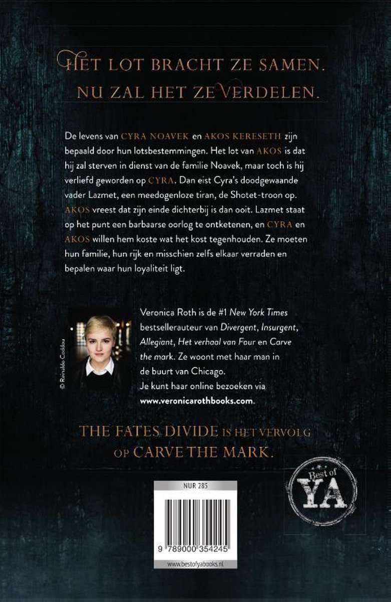 Carve the mark 2 - The fates divide - back cover