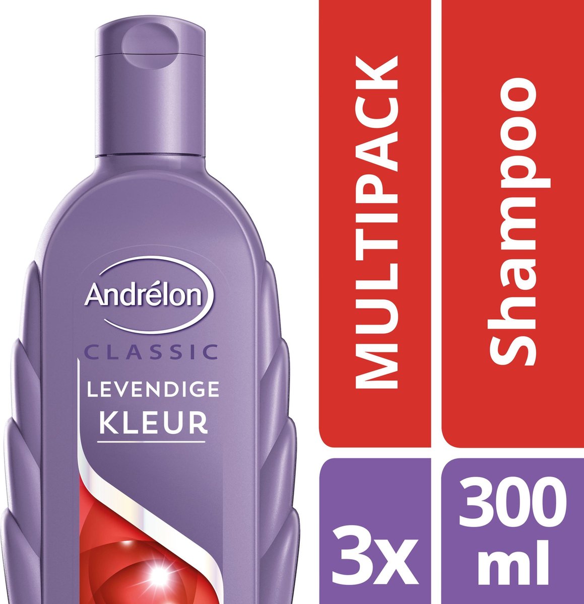 Andrélon Levendige Kleur - Shampoo - 300 ml - 3 stuks - voordeelverpakking