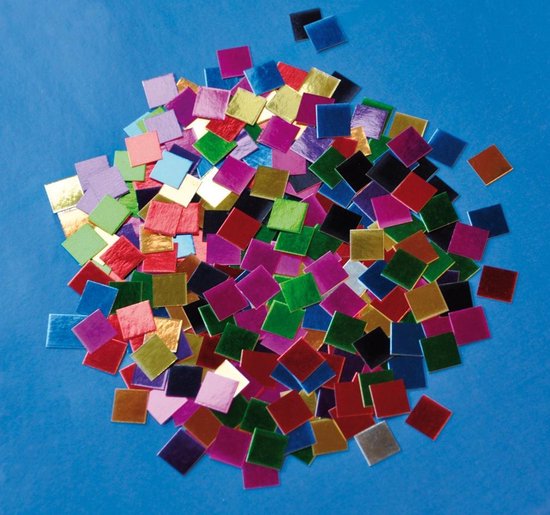 hel volume partij Papier mozaiek in metaalkleuren (10.000 stuks) | bol.com