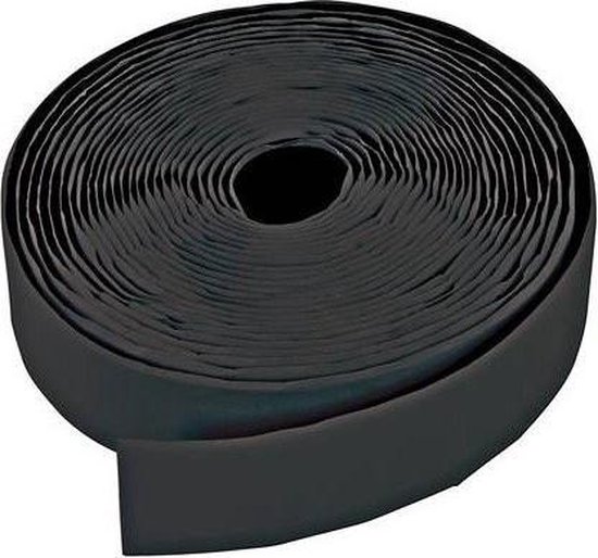 Fixman Zwarte Klittenband Rollen - Zelfklevend - 25 mm x 5 meter