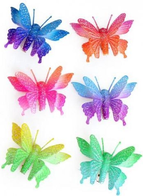 Gekleurde vlinder haarclip | bol.com