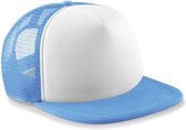 Vintage kinder baseball cap  Licht blauw/wit