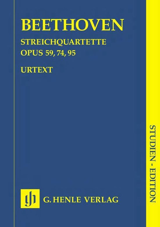 9790201892689 - Streichquartette Op. 59, Op.74, Op 95
