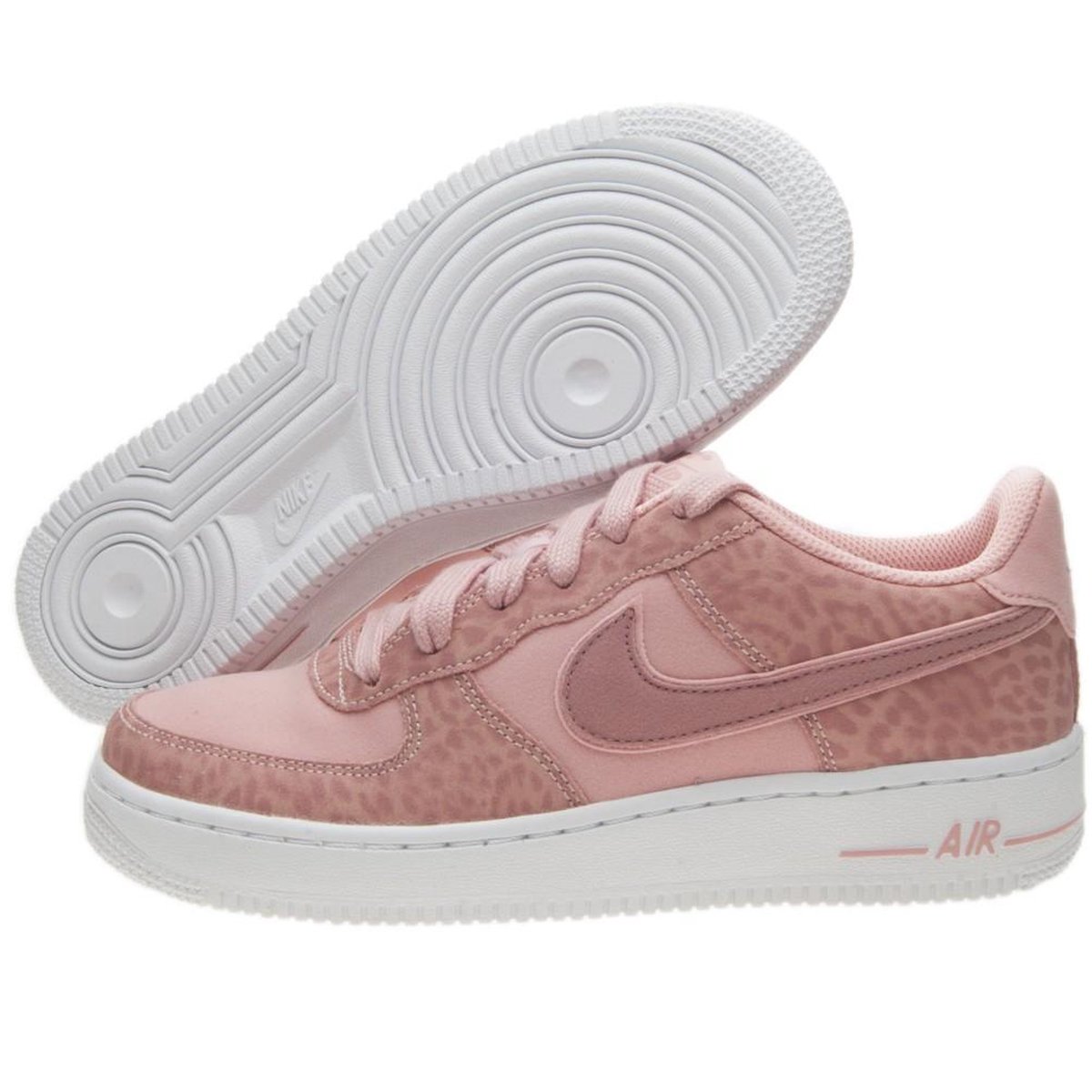 Maak een bed Continu Geboorte geven Nike Air Force Roze Leopard- Meisjes - 35,5 | bol.com