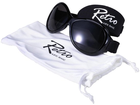 Banz - UV-beschermende zonnebril voor kinderen - Retro - Zwart - maat Onesize (2-5yrs) van Banz — afbeelding 2