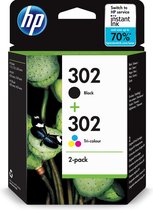HP 302 - Inktcartridge / Zwart / Kleur / 2-Pack