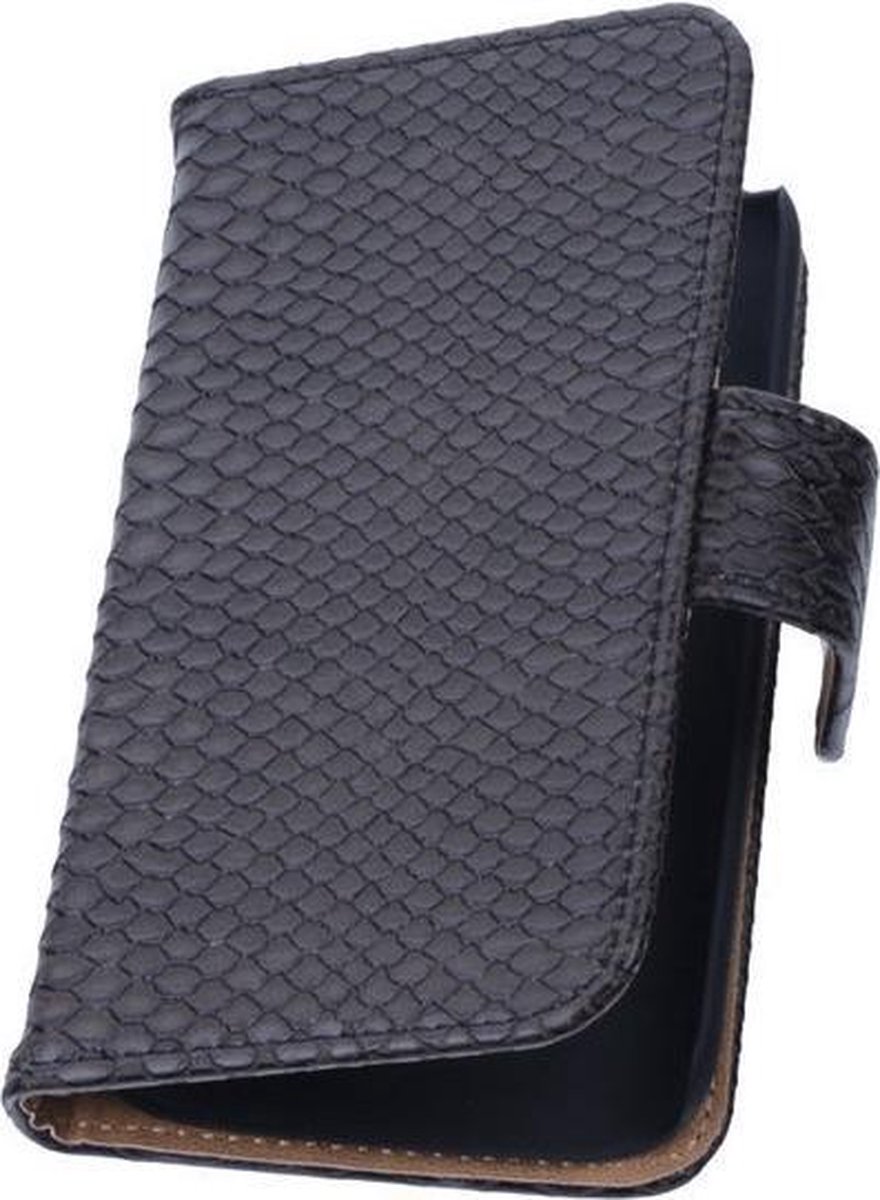 Zwart Slang Samsung Galaxy Core 2 Book/Wallet Case/Cover