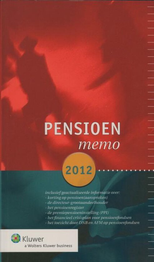 Cover van het boek 'Pensioenmemo 2011' van G.J.B. Dietvorst
