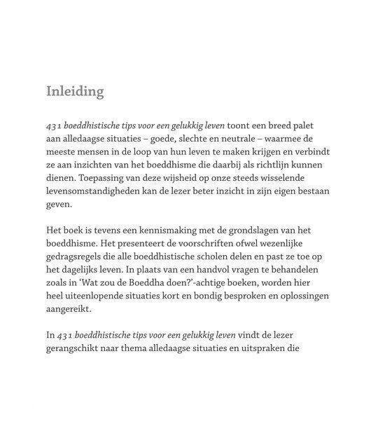 431 boeddhistische tips voor een gelukkig leven