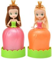 Floraly Girls Bloemenmeisjes Petunia & Rose 2 stuks - Speelfiguren pop 17cm hoog