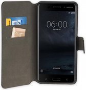 Nokia 6 Hoesje Zwart Y Wallet Bookcase