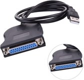 USB 2.0 Naar DB25 Parallel Printer Kabel Adapter Converter - USB To 25-Pin Paralelle LPT Poort Printerkabel