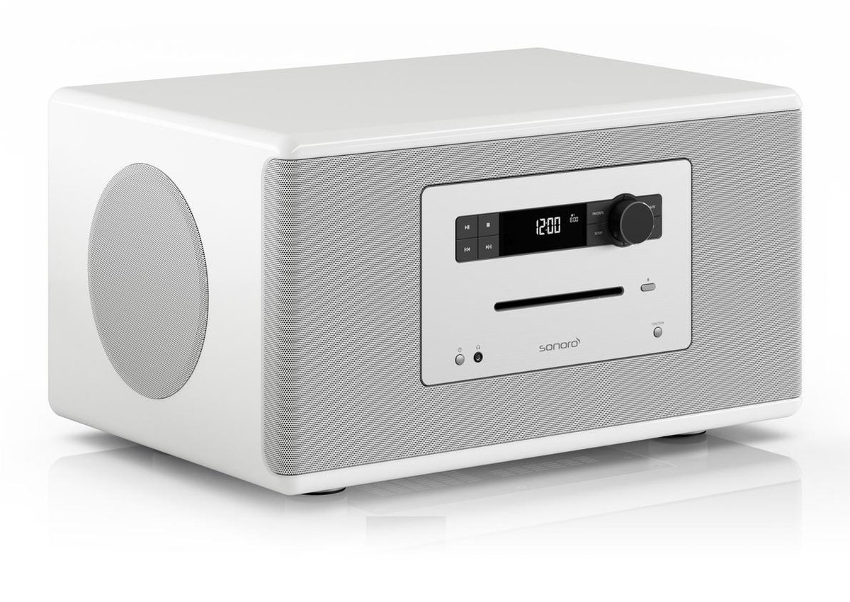 aantrekkelijk Omgekeerde Verrast Sonoro HIFI 510 - Wit | Stereo Speaker - Dab radio - CD-Speler - Bluetooth  | bol.com