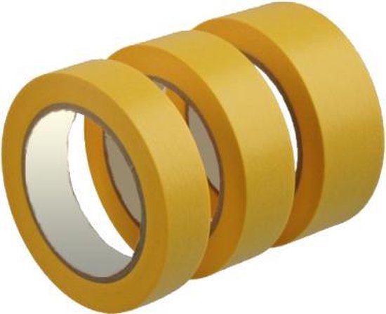 Professionele Schilderstape Gold - Masking Tape Gold - Afplaktape - 19mm x  50m | bol.com