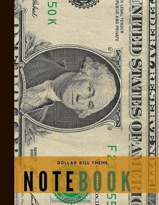 Dollar Bill Theme Notebook - cover