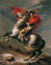 Poster Napoleon Bonaparte bij Saint-Bernard - Kleur - Large 70x50 - Wanddecoratie - (Retro/Vintage/Klassiek) - Historisch