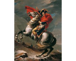 Poster Napoleon Bonaparte bij Saint-Bernard - Kleur - Large 70x50 - Wanddecoratie - (Retro/Vintage/Klassiek) - Historisch