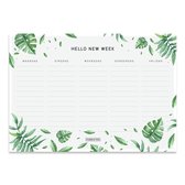 Fabrikten Weekplanner XL - Botanisch - NL - 100 blz - 5 d - A4