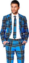 OppoSuits | Braveheart | Mannen Kostuum | Blauw | Carnaval | Maat 58