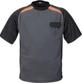 Terratrend Heren T-Shirt 3816 6310 Grijs/Oranje - grijs - 3XL