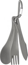 Sea To Summit Delta Cutlery Set Campingbestek Mes, Vork & Lepel Grijs