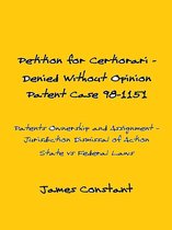 Patent Cases - Petition for Certiorari Denied Without Opinion: Patent Case 98-1151