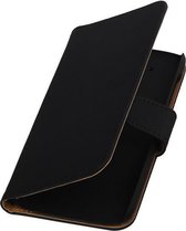 Zwart Effen booktype cover hoesje voor HTC Desire 530