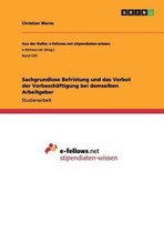 Sachgrundlose Befristung Und Das Verbot Der Vorbeschaftigung Bei Demselben Arbeitgeber