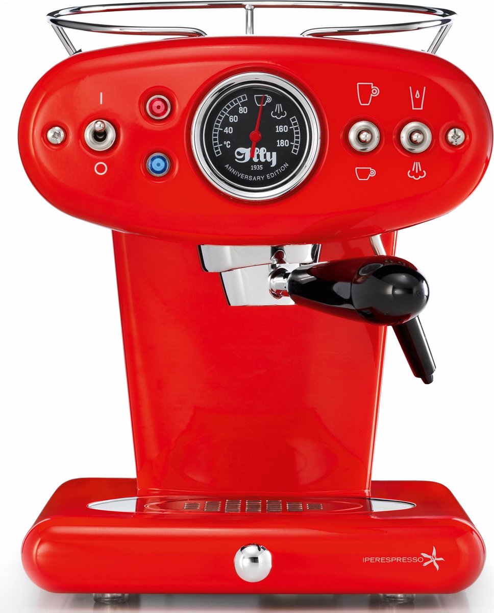 Illy koffie illy Francis X1 Anniversary Iperespresso Koffiecupmachine Rood