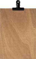 LPC  Klembord - clipboard - hout - A4 -vintage - zwarte klem - 2 stuks