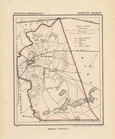 Historische kaart, plattegrond van gemeente Geldrop in Noord Brabant uit 1867 door Kuyper van Kaartcadeau.com