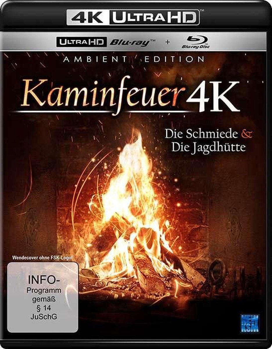 Kaminfeuer 4K - Die Schmiede & die Jagdhütte/2 Blu-ray-