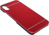 Aluminium hoesje rood Geschikt voor iPhone XS / X