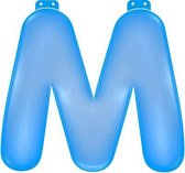 Gonflable lettre M bleu
