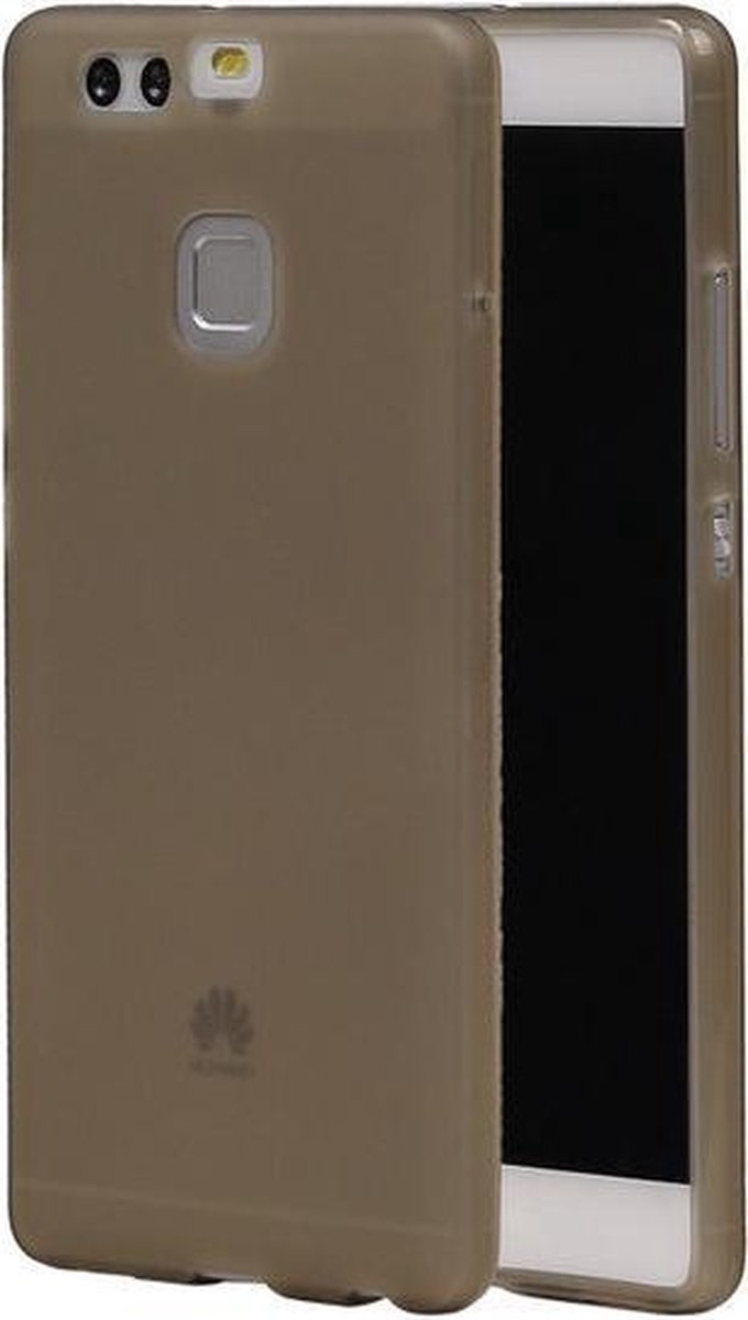 Huawei P9 / Eva-L09 TPU Achterkant Hoesje Transparant Grijs