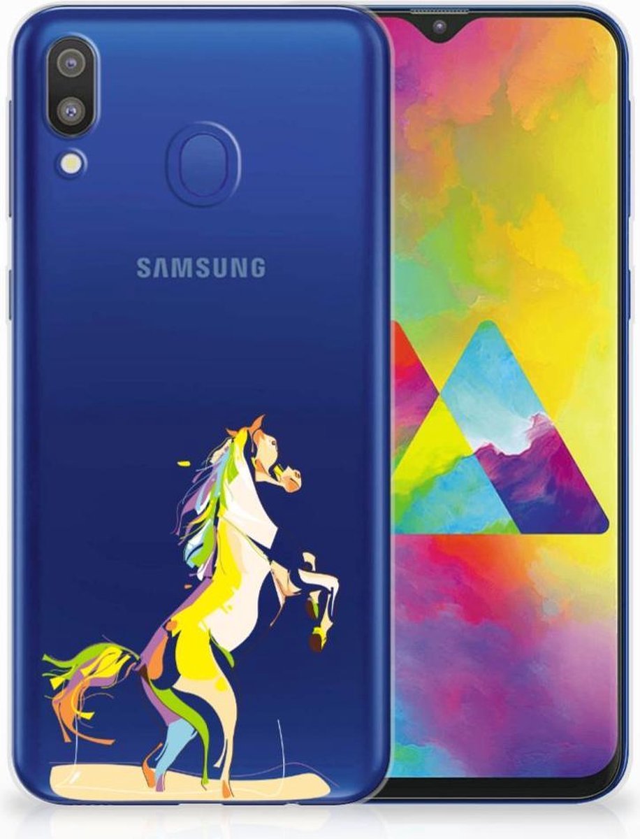 Samsung Galaxy M20 (Power) Telefoonhoesje met Naam Horse Color