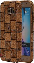 Coque en TPU Design Cork pour Samsung Galaxy S6, modèle B.