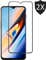 2x OnePlus 6T Screenprotector Glass Toughened | Full Screen Cover Full Image | Tempered Glass - de iCall
